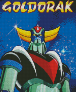 Goldorak Cartoon Poster Diamond Painting