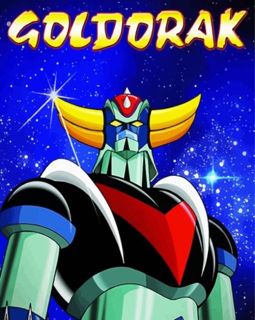 Goldorak Cartoon Poster Diamond Painting