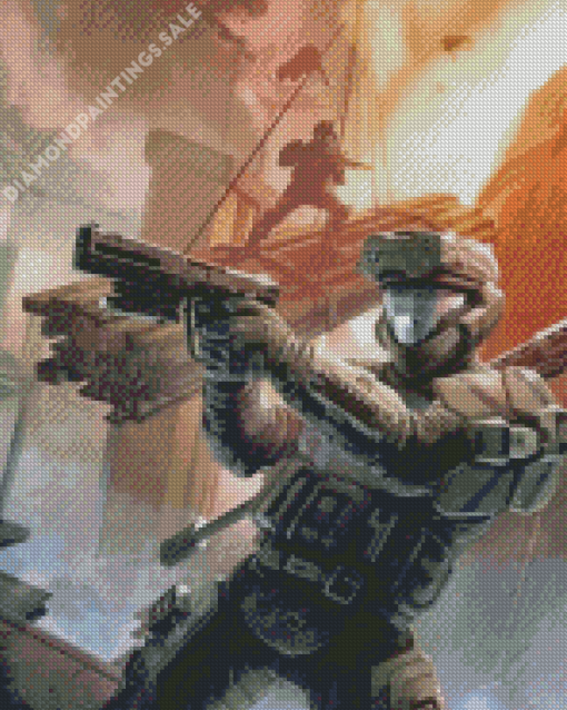 Halo 3 Odst Game Art Diamond Painting