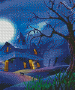 Haunted House Diamond Painting