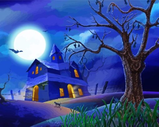 Haunted House Diamond Painting