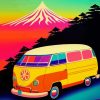 Hippie Van Mid Century Diamond Painting