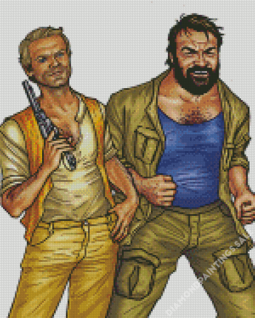 Terence Hill And Bud Spencer Diamond Painting