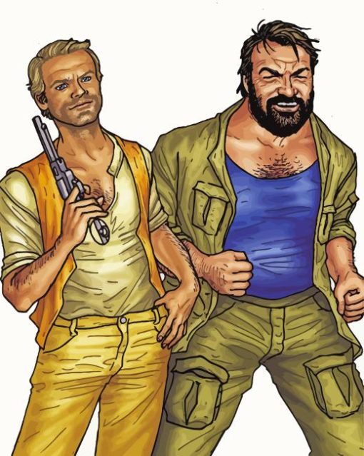 Terence Hill And Bud Spencer Diamond Painting