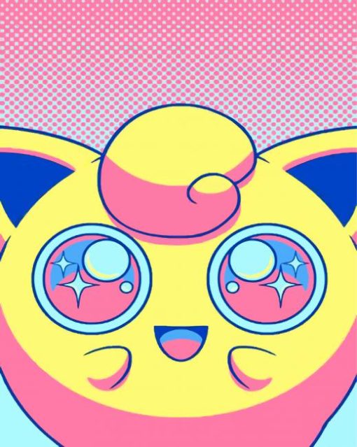 Jigglypuff Pop Art Diamond Painting