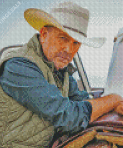 Kevin Costner Cowboy Diamond Painting