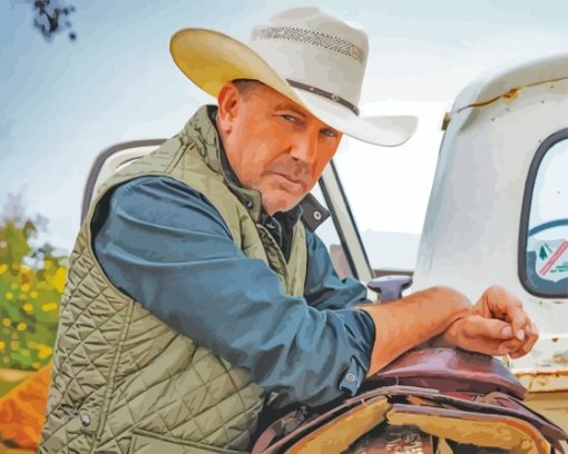 Kevin Costner Cowboy Diamond Painting