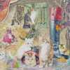 Kittens In A Barn Diamond Painting