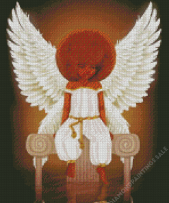 Little Afro Black Angel Diamond Painting