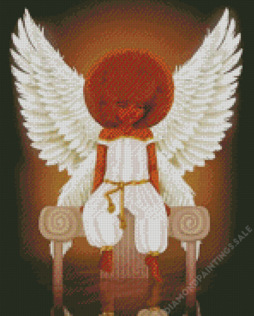 Little Afro Black Angel Diamond Painting