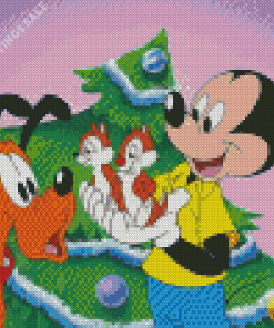 Mickey and Pluto Diamond Painting