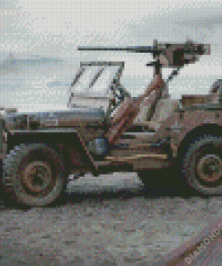Military Ford Willys Jeep Diamond Painting