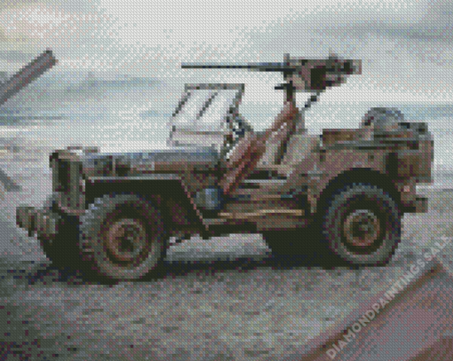 Military Ford Willys Jeep Diamond Painting