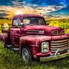 Old Ford In Farm Diamond Painting