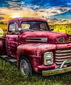 Old Ford In Farm Diamond Painting