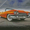 Orange Cadillac 1959 Diamond Painting