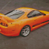 Orange Toyota Supra Mk4 Diamond Painting