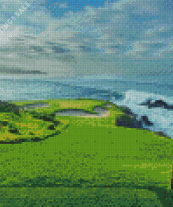 Pebble Beach Golf Landscape Diamond Painting