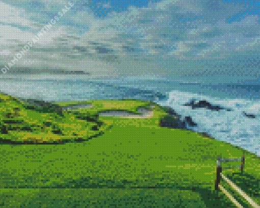 Pebble Beach Golf Landscape Diamond Painting