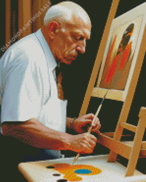Picasso Painting Himself Diamond Painting