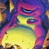 Purple Barney The Dinosaur Diamond Painting