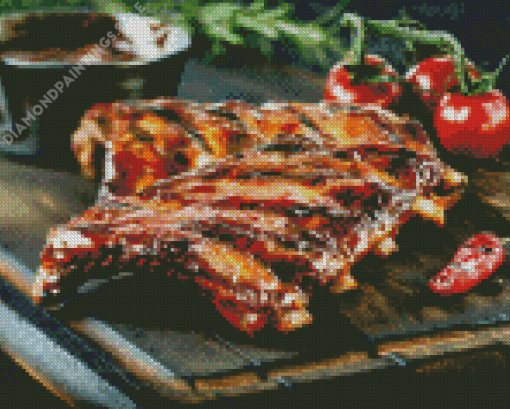 Ribs Dish Diamond Painting