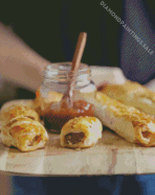 Sausage Roll Photography Diamond Painting