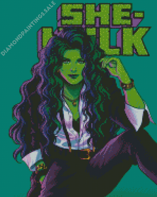 She Hulk Diamond Painting