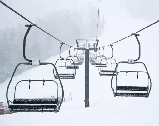 Ski Lifts Diamond Painting