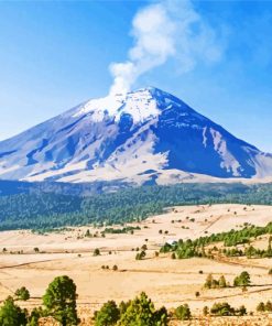 Stratovolcano Popocatepetl Diamond Painting