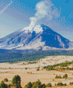 Stratovolcano Popocatepetl Diamond Painting