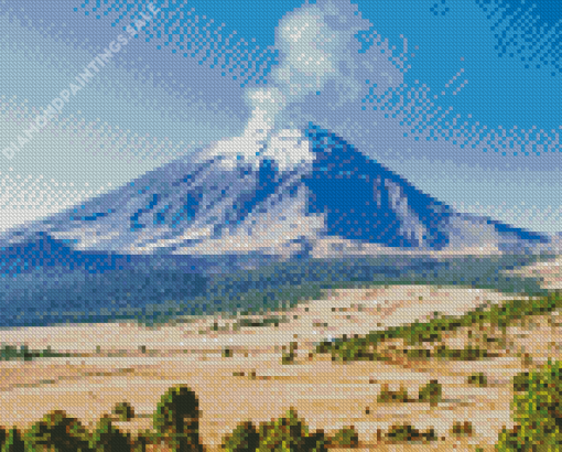 Stratovolcano Popocatepetl Diamond Painting