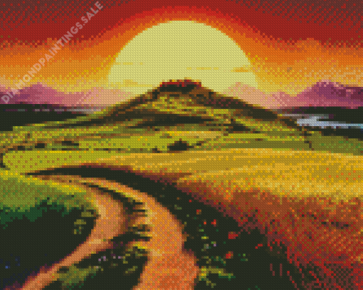 Sun Landscape Diamond Painting