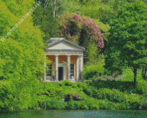 Temple At Stourhead Diamond Painting