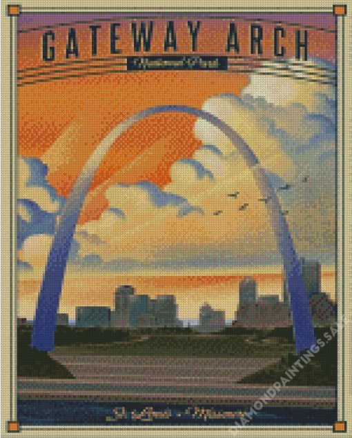 The Gateway Arch National Park Diamond Painting