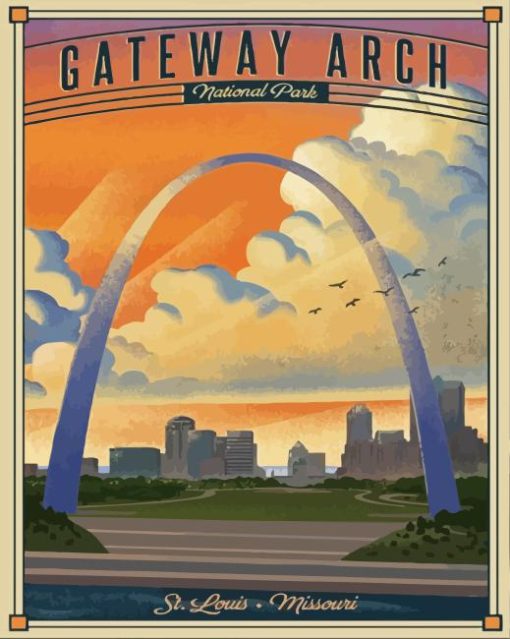 The Gateway Arch National Park Diamond Painting