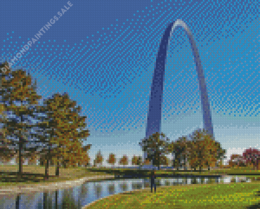 The Gateway Arch View Diamond Painting