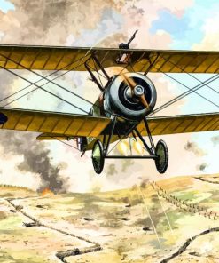 The Sopwith Camel Fighter Aircraft Diamond Painting