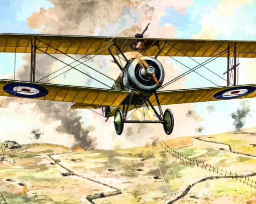 The Sopwith Camel Fighter Aircraft Diamond Painting