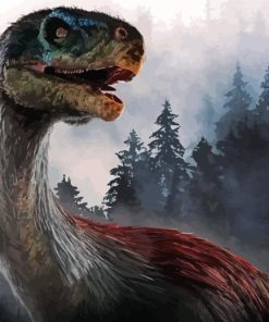 Therizinosaurus Head Diamond Painting