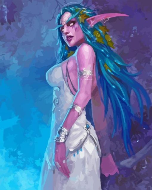 Tyrande Whisperwind Diamond Painting