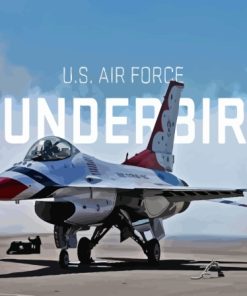 US Air Force Thunderbird Jet Diamond Painting