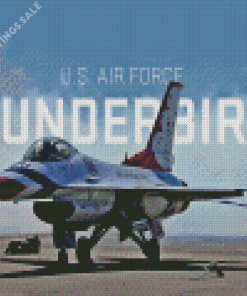 US Air Force Thunderbird Jet Diamond Painting