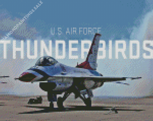 US Air Force Thunderbird Jet Diamond Painting
