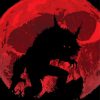 Werewolf Red Moon Diamond Painting