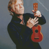 William H Macy Holding Ukulele Diamond Painting