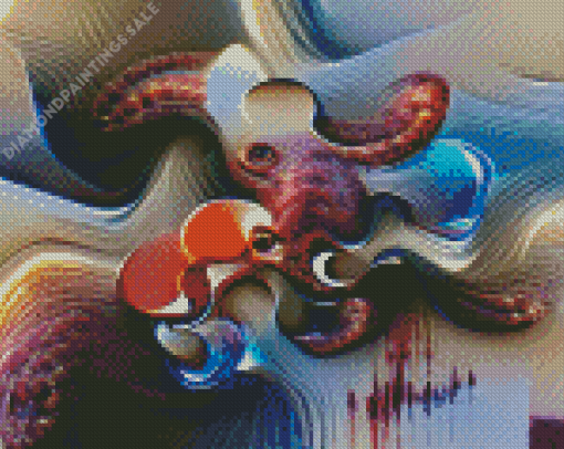 Abstract Octopus Diamond Painting