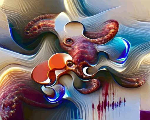 Abstract Octopus Diamond Painting