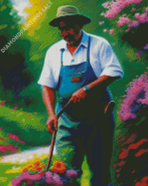 Old Gardener Diamond Painting