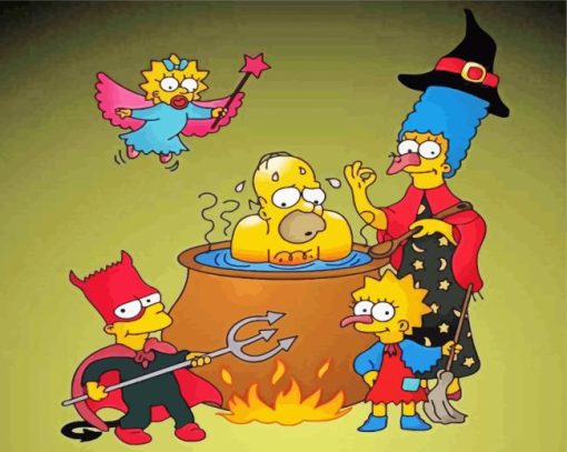 Simpsons Halloween Diamond Painting